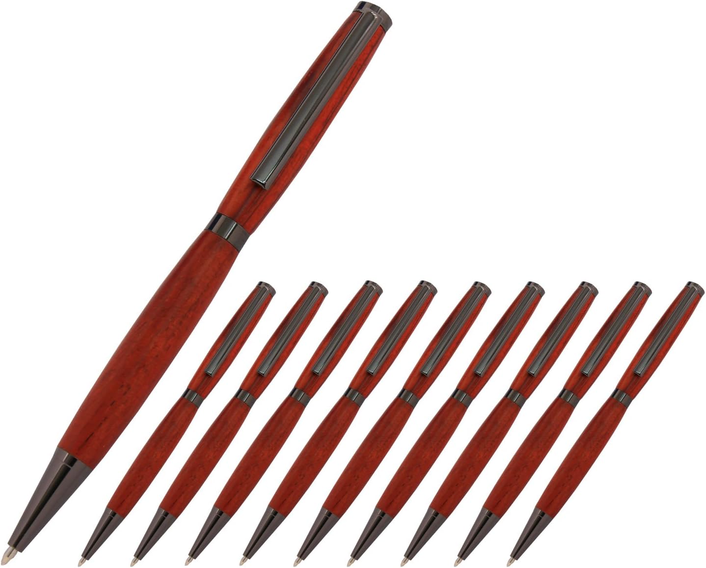 Legacy Woodturning, Slimline Pen Kit - Gun Metal, 10 Pack