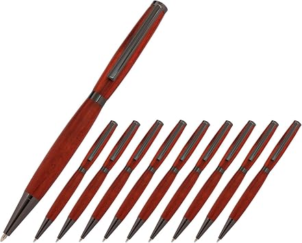 Legacy Woodturning, Slimline Pen Kit - Gun Metal, 10 Pack
