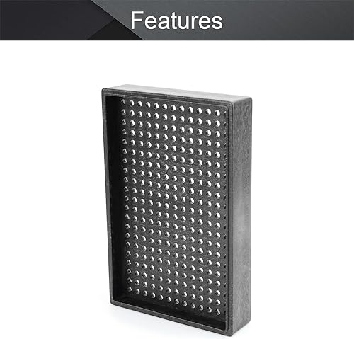 Vista 30 de Othmro Bandejas de tornillos antiestáticos de 273 agujeros, placas de tornillo de 5.512 x 3.543 x 0.984 in, soporte de bandeja de tornillos