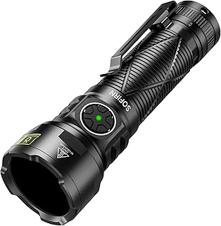 Sofirn SR15 UV Taschenlampe 365nm, UV Lampe Schwarzlicht Taschenlampen Aufladbar, IPX8 wasserdicht für Mineralien, Bernsteinsuche, Haustierurin-Erkennung, Harz, Reisen, Professionelle Inspektion