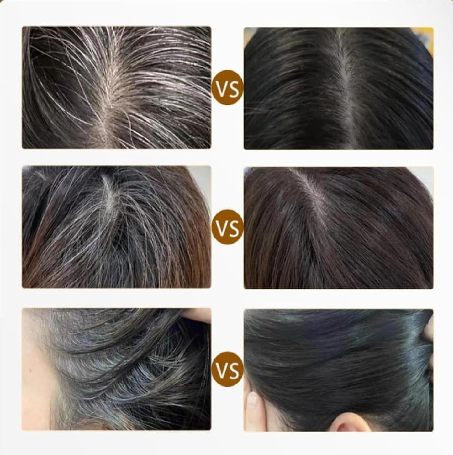 iYOGIzz 2 in 1 Instant Hair Color Stick with Comb Applicator, Waterproof & Sweatproof Temporary Hair Dye, Quick Touch-Up Grey Coverage for Men & Women, Korean Hair Color Stick Easy Use 4