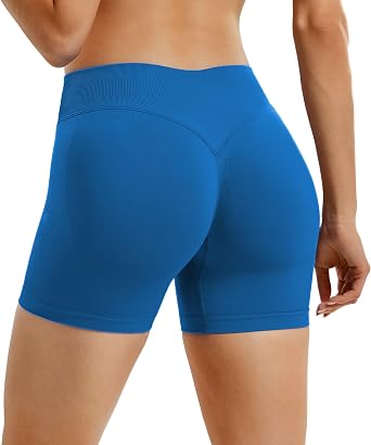 Seamless Scrunch Butt Lifting Workout Shorts 5" Biker Shorts