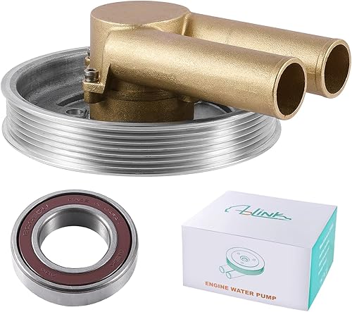 21214599 (NSK Bearing) Bomba de agua de mar crudo Serpentine Belt Polea OE Reemplazo para Volvo Penta 4.3L 5.0L 5.7L V6 V8 GL GXI 3862482 3812693