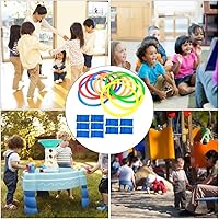 Vista 7 de Anillos de velocidad de entrenamiento, aros de agilidad duraderos y confiables para exteriores