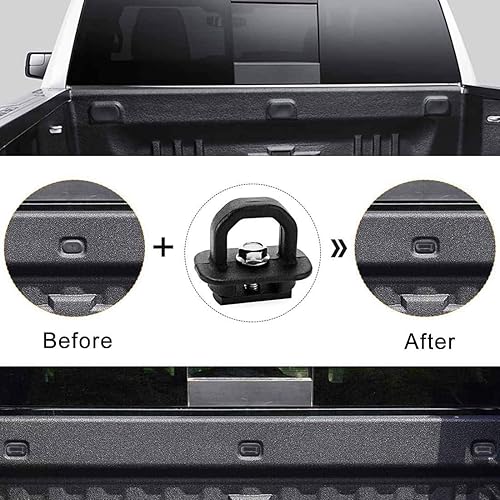 Miniatura 6 de Anclajes de amarre, 4 piezas, anclaje de pared lateral para caja de camioneta para Chevy SilveradoGMC Sierra 07-22, Chevy ColoradoGMC Canyon DZ97903