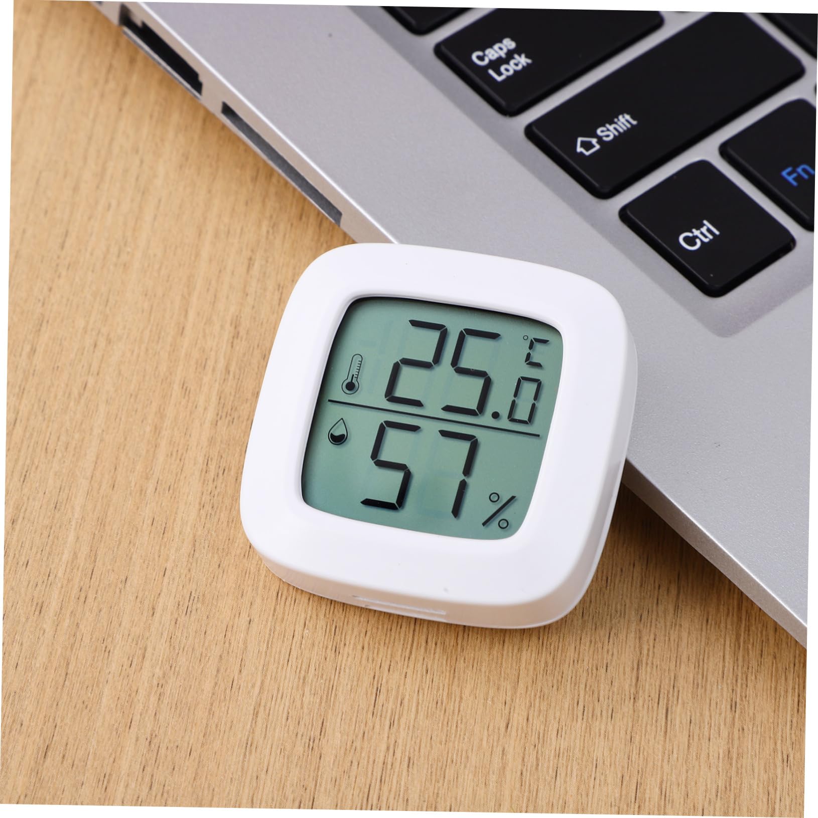 HEMOTON 4 Sätze Thermometer Drinnen Celsius Messgerät Messung Mini Hygrometer Temperaturmesser Nach Hause Feuchtigkeit Und Temperaturmesser Digitale Temperaturanzeige Abs Weiß 3 Stück * 4