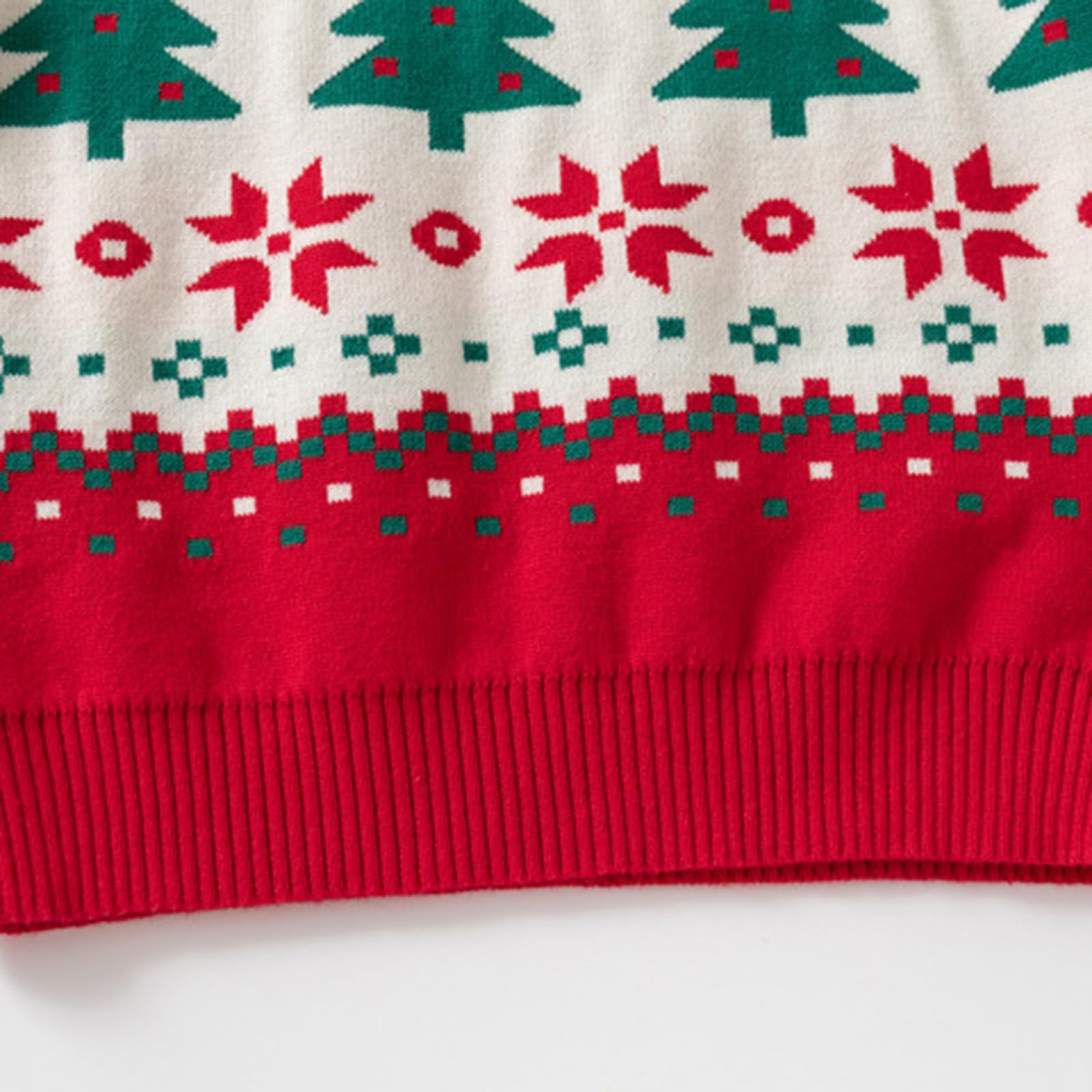 Jersey Navideño Niños Suéter de Punto Cuello Redondo Navidad 2-6 Años