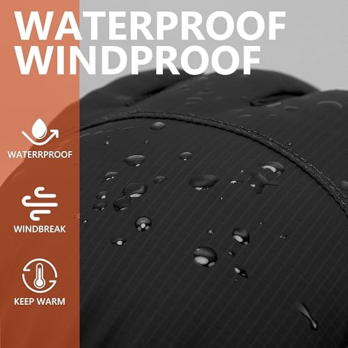 Miniatura 3 de Guantes de esquí impermeables de invierno para niños, hombres y mujeres, guantes perfectos para clima frío para ciclismo, conducción, correr