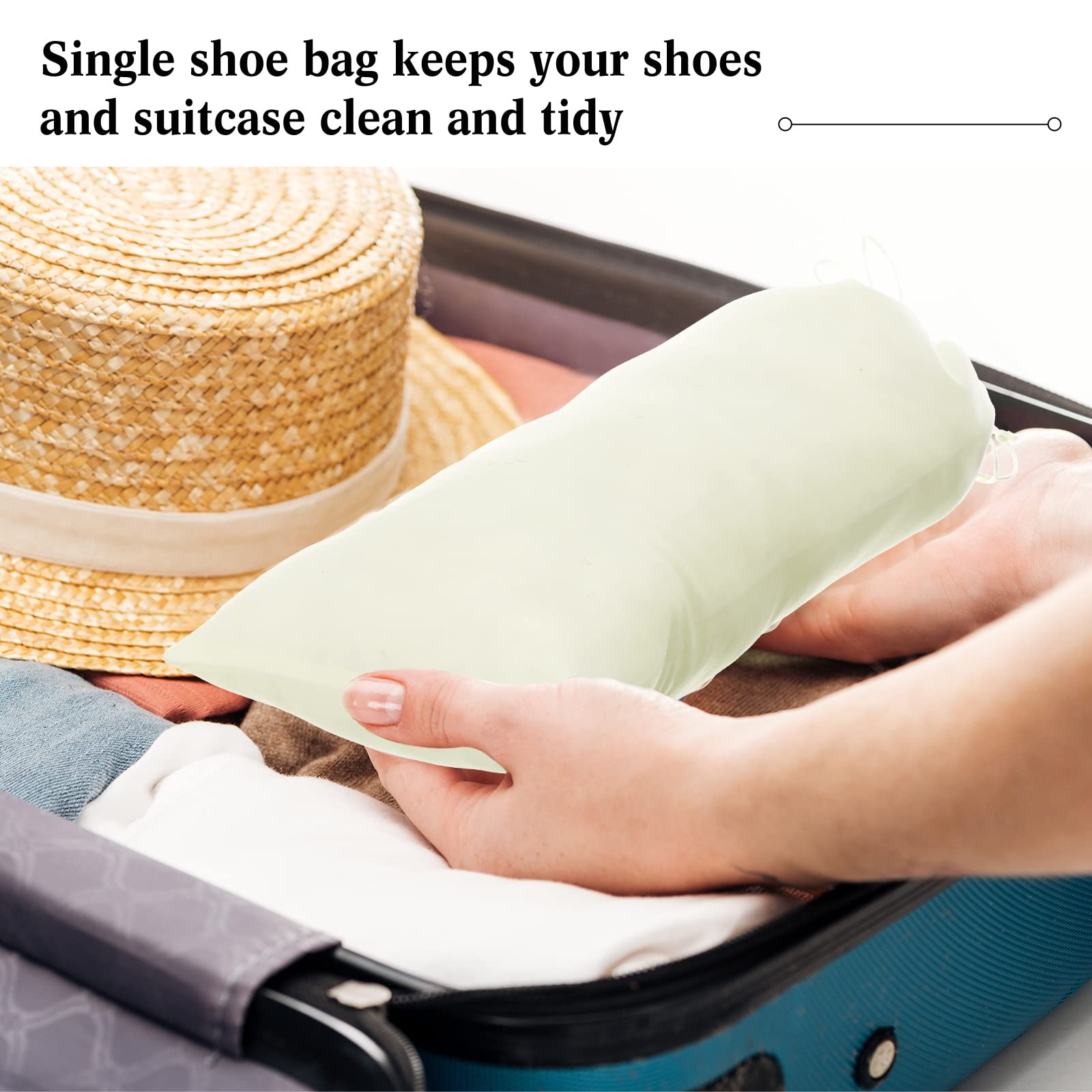 12 Stück atmungsaktive Aufbewahrungsbeutel mit Kordelzug, staubdicht, waschbar, Schuhbeutel für Handtaschen, Reise-Organizer