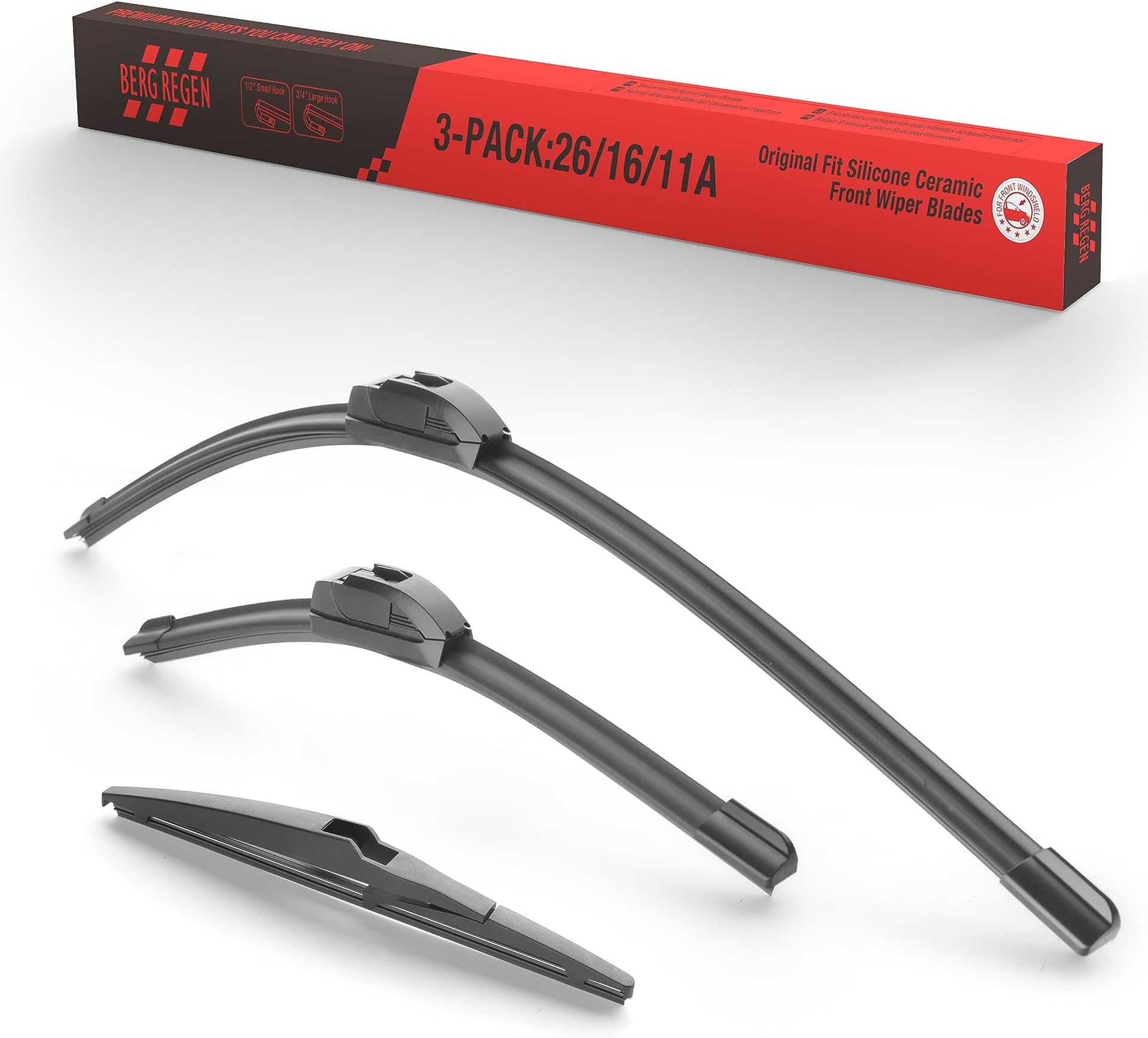 Recambio De Limpiaparabrisas De Silicona Sin Marco - 8 Piezas De 28 Pulgadas Para Coche Y Autobús