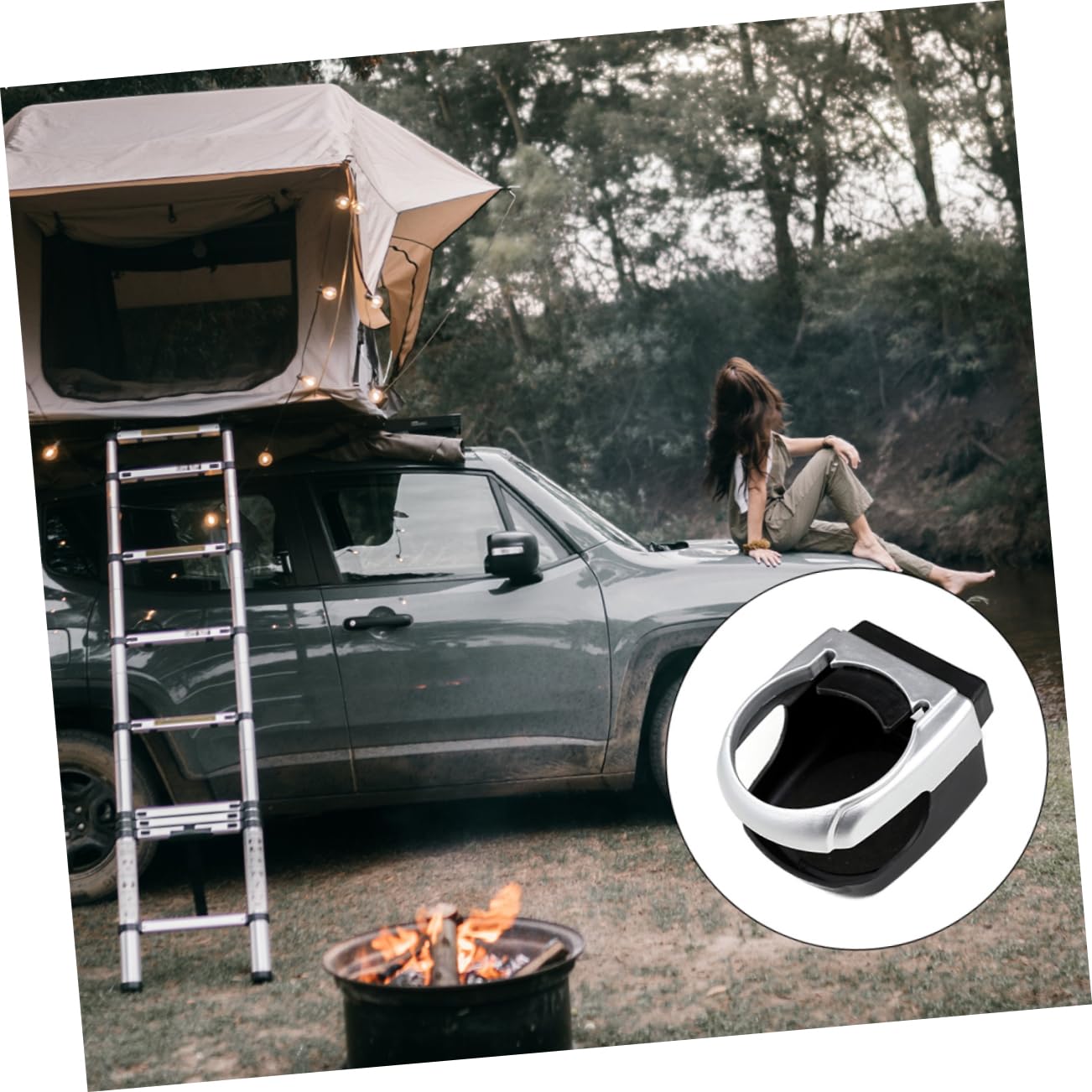 SOLUSTRE Cup Holder Plastic Beverage Holder Portavasos Para Auto Car Bottle Rack Drink Holder for Car Vehicle Beverage Rack Plastic Beverage Rack Vehicle Cup Rack Ashtray Holder Air Outlet