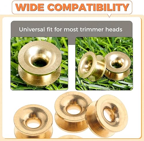 Miniatura 5 de 10 ojales de cabeza para recortadora de hierba, piezas de repuesto para recortadora de cuerda de manga, accesorios universales compatibles con