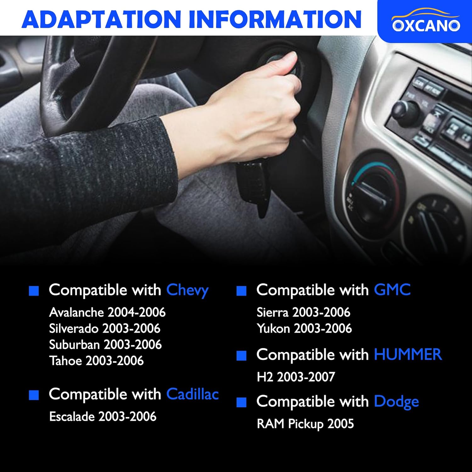 Ignition Switch Lock Cylinder & Pair Front Door Lock Cylinder Compatible with 2003 2004 2005 2006 Chevy Silverado Suburban GMC Sierra Yukon Cadillac Escalade Replaces# 707835 706592 598007