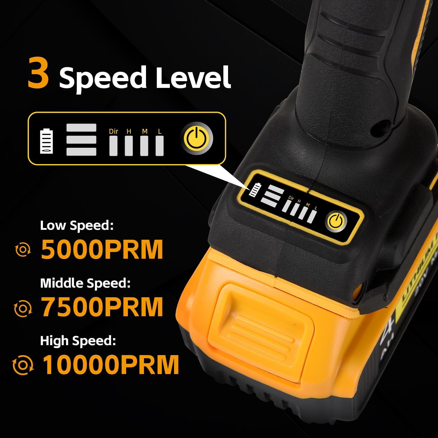 Cordless Angle Grinder Compatible with Dewalt 20V Max Battery(NO Battery) (NO Wheels) Brushless 4-1/2" Angle Grinder for Cutting, Griding, Polishing(10000RPM)