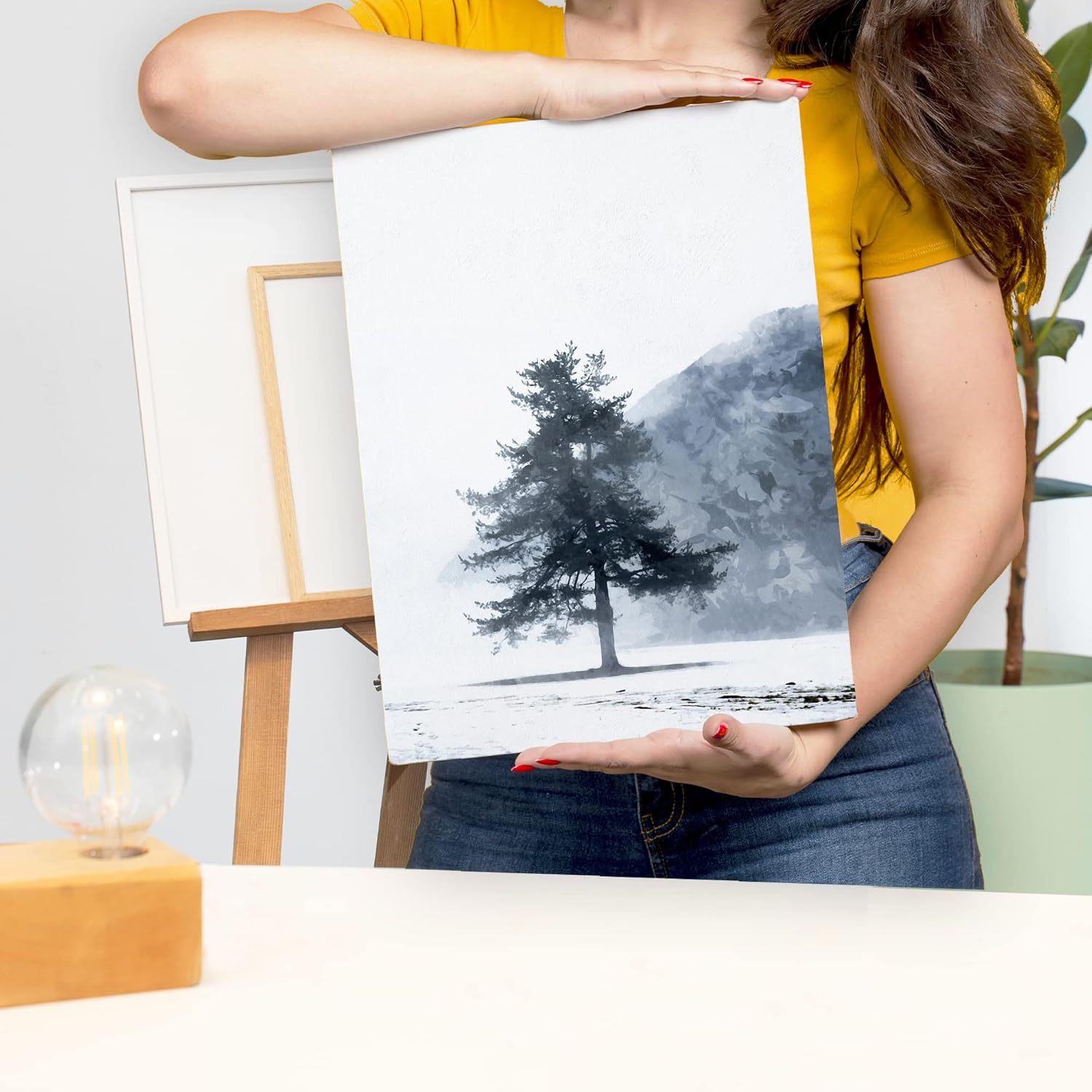 NUCASSO Watercolour Paper Pad A3 x 30 Sheets – Natural White 300 GSM Student Grade, Cold-Pressed, Glue Bound Water Colour Sketchbook for Wet, Dry & Mixed Media