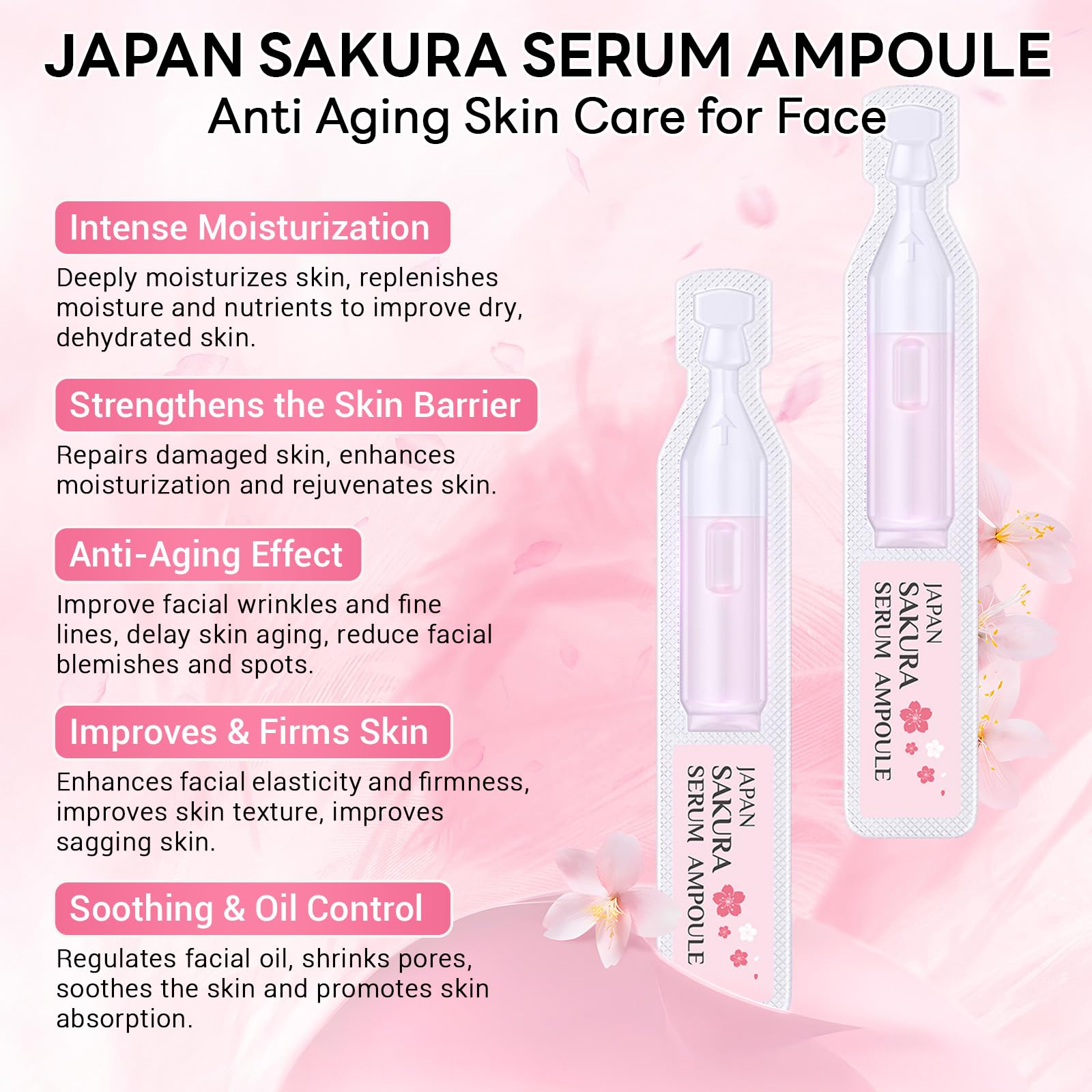 Amazon.com: Japan Sakura Serum Ampoule, Intensive Hydration