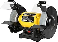 Woodskil 8-Inch Bench Grinder 3/4HP 4.8A 3600RPM Heavy Duty Tool Sharpener for Knives Metal Jewelry Jade
