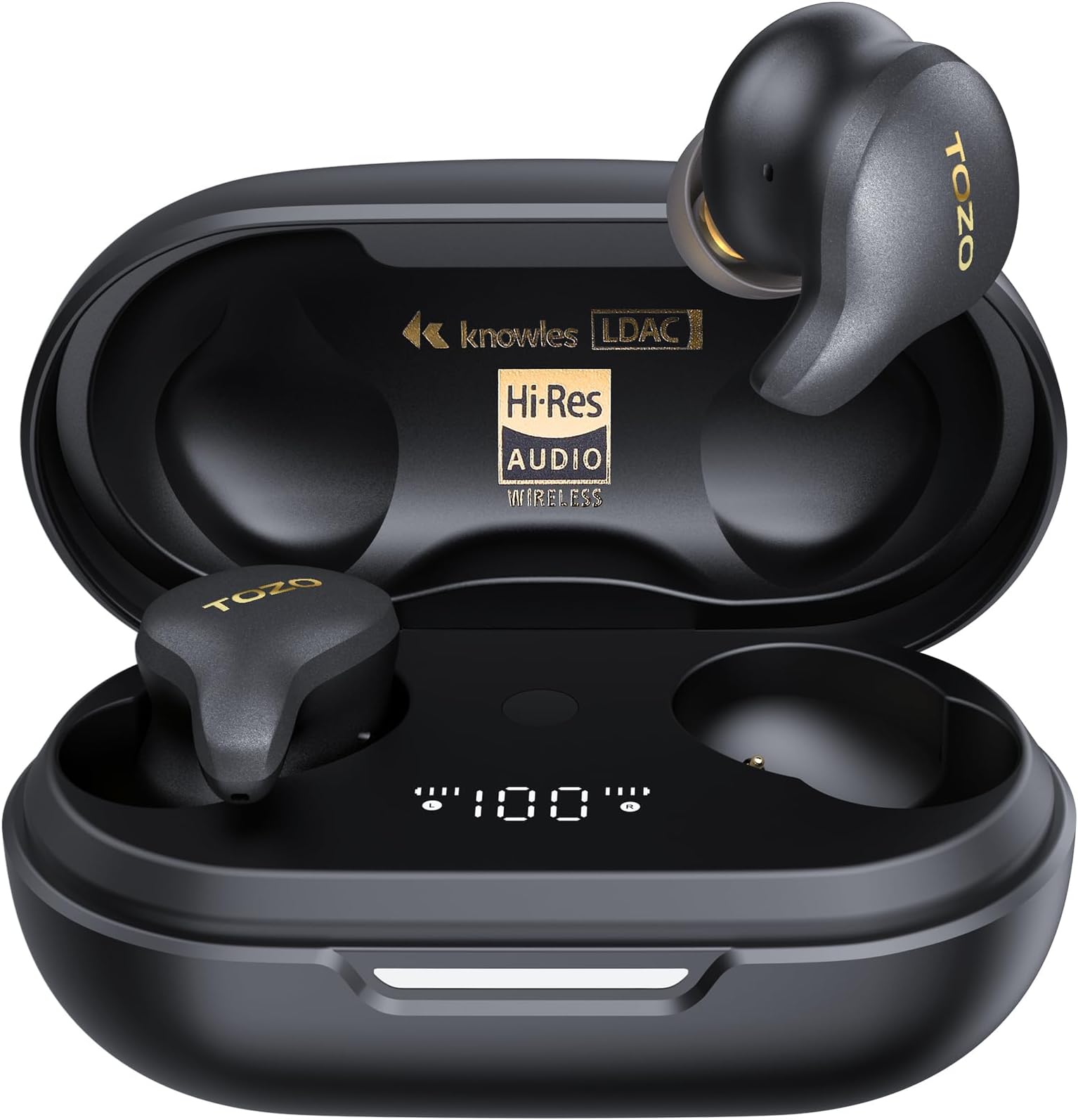 Golden X1 Wireless Earbuds Balanced Armature Driver and Hybrid Dynamic Driver, Bluetooth Headphones OrigX Pro, LDAC & Hi-Res Audio Wireless, Environment & Active Noise Cancellation Headset