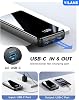 Cargador portátil de 50000mAh con cable integrado, carga rápida PD USB C entrada/salida de 22.5W, batería externa con 6 salidas y 2 entradas, cargador de viaje para iPhone 17/16/15/14/13/12 (negro) 7