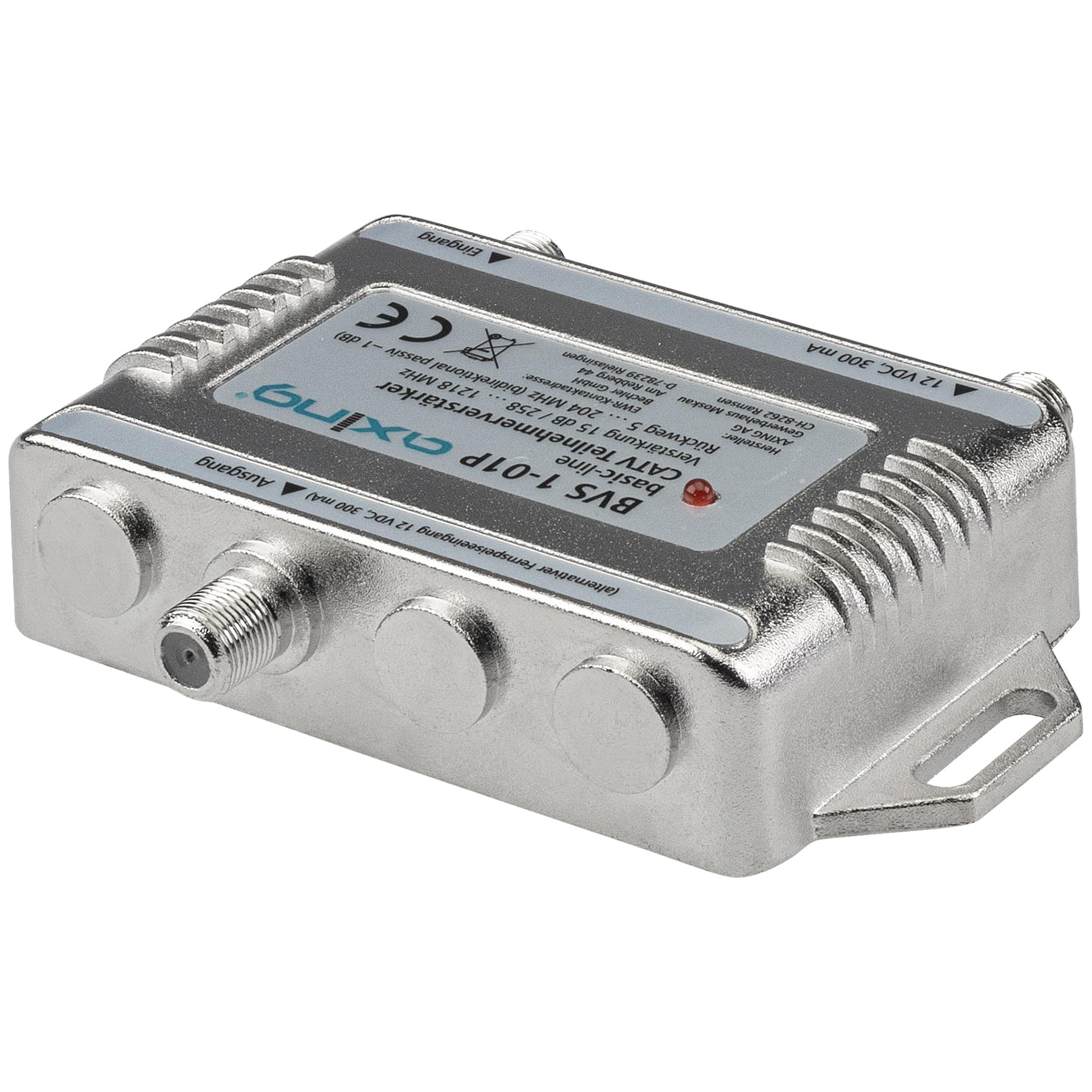 Axing BVS 1-01P Amplificatore abbonato CATV 15 dB TV via cavo Amplificatore 5-1218 MHz