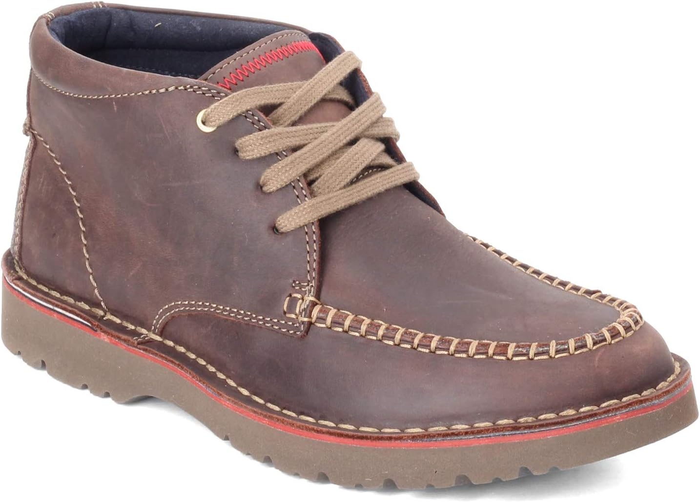 Amazon.com | Clarks Men's Vargo Apron Dark Brown Leather 11.5 M | Oxfords