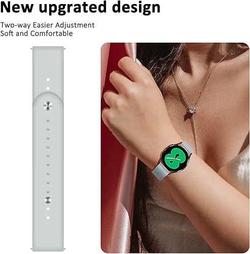 Vista 11 de For Samsung Galaxy Watch 3 Band 45mm/Gear S3 Frontier Band/Gear S3 Classic Band/Galaxy Watch 46mm Band for HUAWEI Watch GT 2/2 Pro/3/3 Pro 46mm