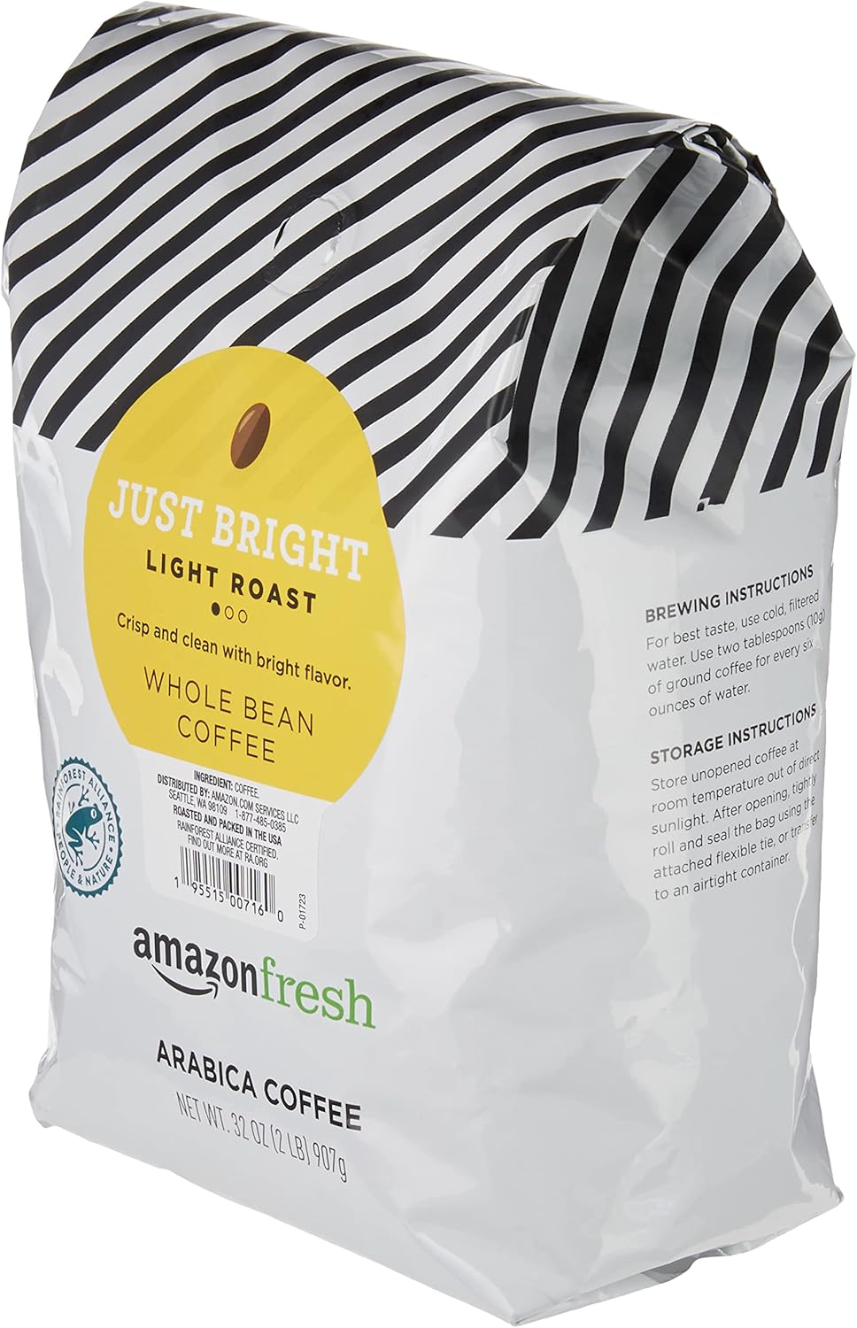 n Fresh, Just Bright Whole Bean Coffee Light Roast