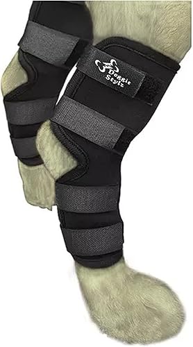 Doggie Stylz Soportes de pierna de perro para pierna trasera, ajustable, para recuperación de desgarros, artritis, soporte de movilidad de primera