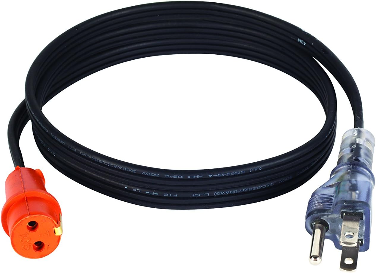 Zerostart 3600119 Lit Plug Cordset for Engine Block Heaters, 5-feet | 120 Volts
