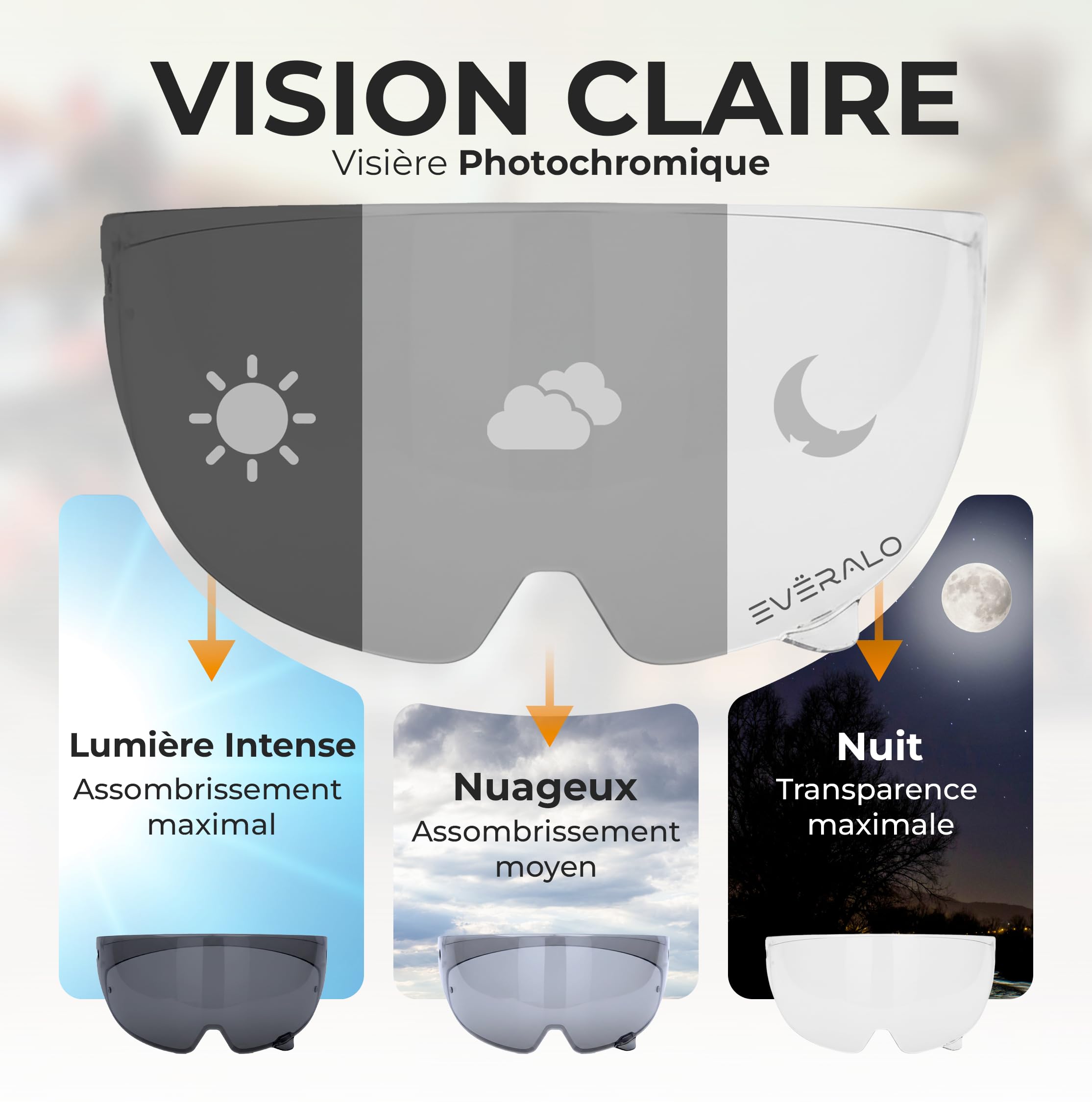 Visière pour Casque Ruroc Atlas 3.0 - Atlas 4.0