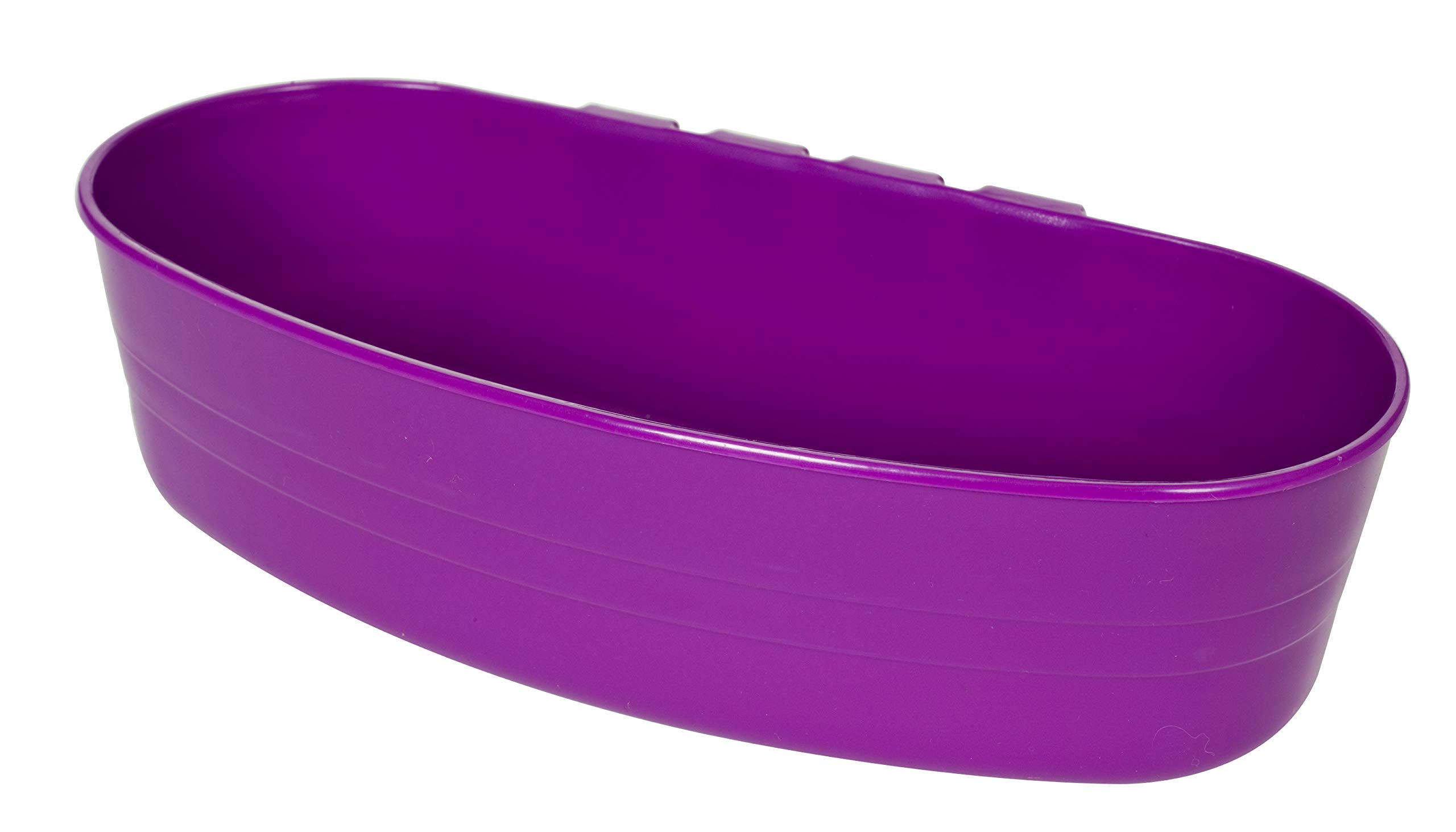 Pet Lodge® Plastic Cage Cup | Bunny Cage Cup | Feeder & Waterer for Small Animals | Mountable Hooks for Any Wire Type | Durable Plastic | 1 Quart | Purple