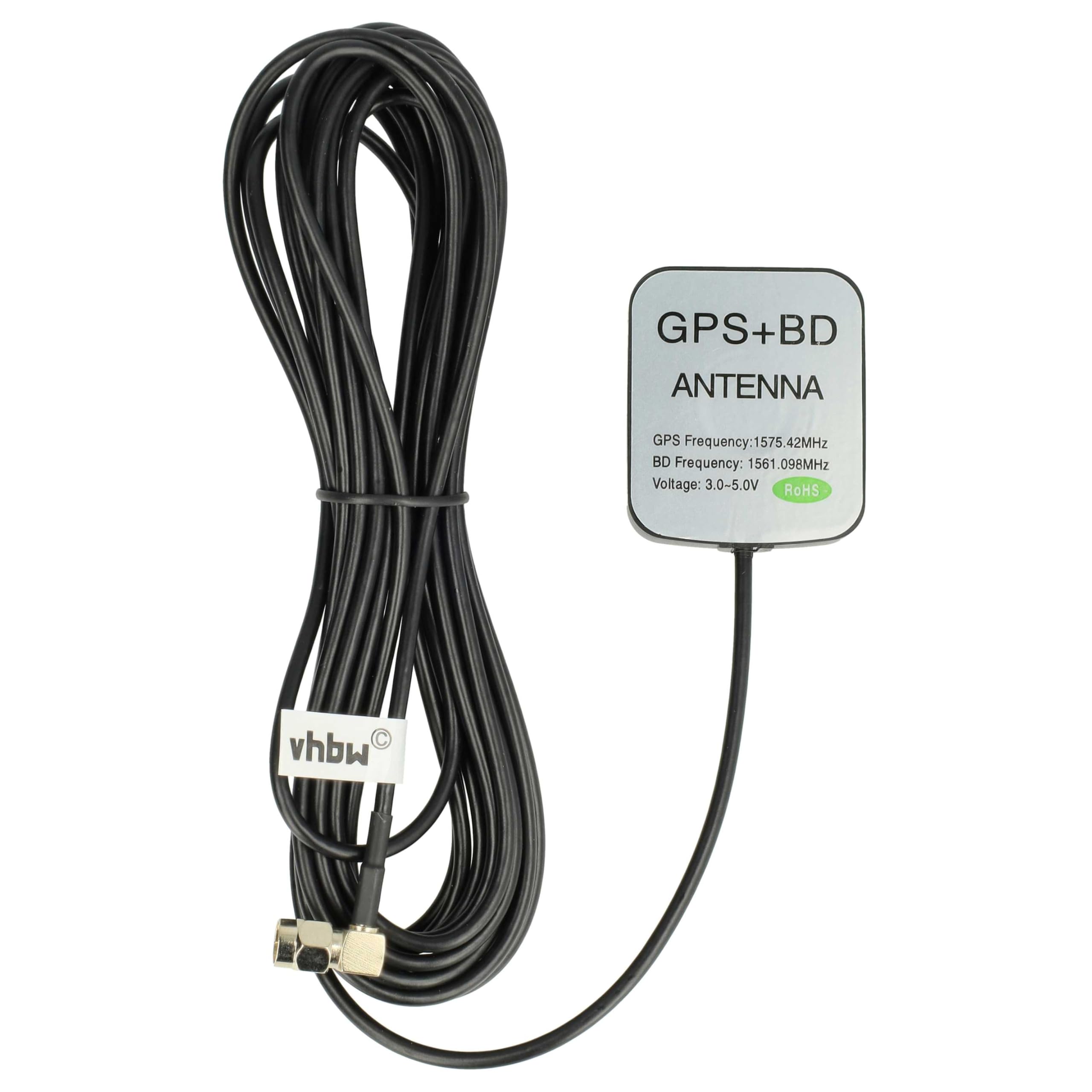 vhbw antenna GPS SMA connettore base magnetica 5 m nero