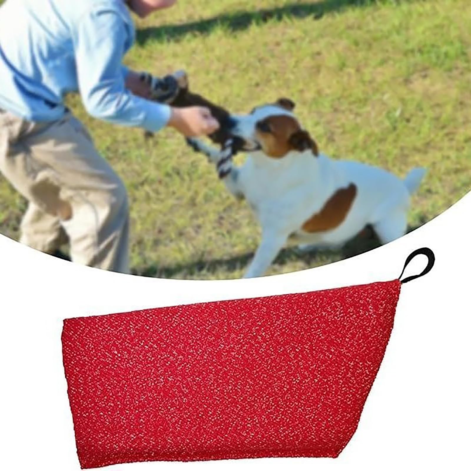 Generico Manguito de mordedura de perro, resistente manga protectora para el brazo para morder cachorros, juguete interactivo para mascotas pequeñas y medianas