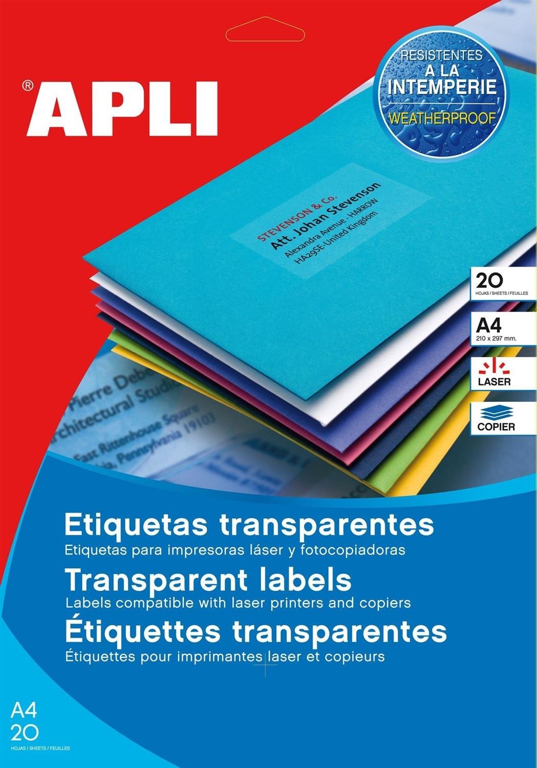 Etichette invisibili angoli arrotondati 99.1x38.1mm da 280 stecche LAS/COP