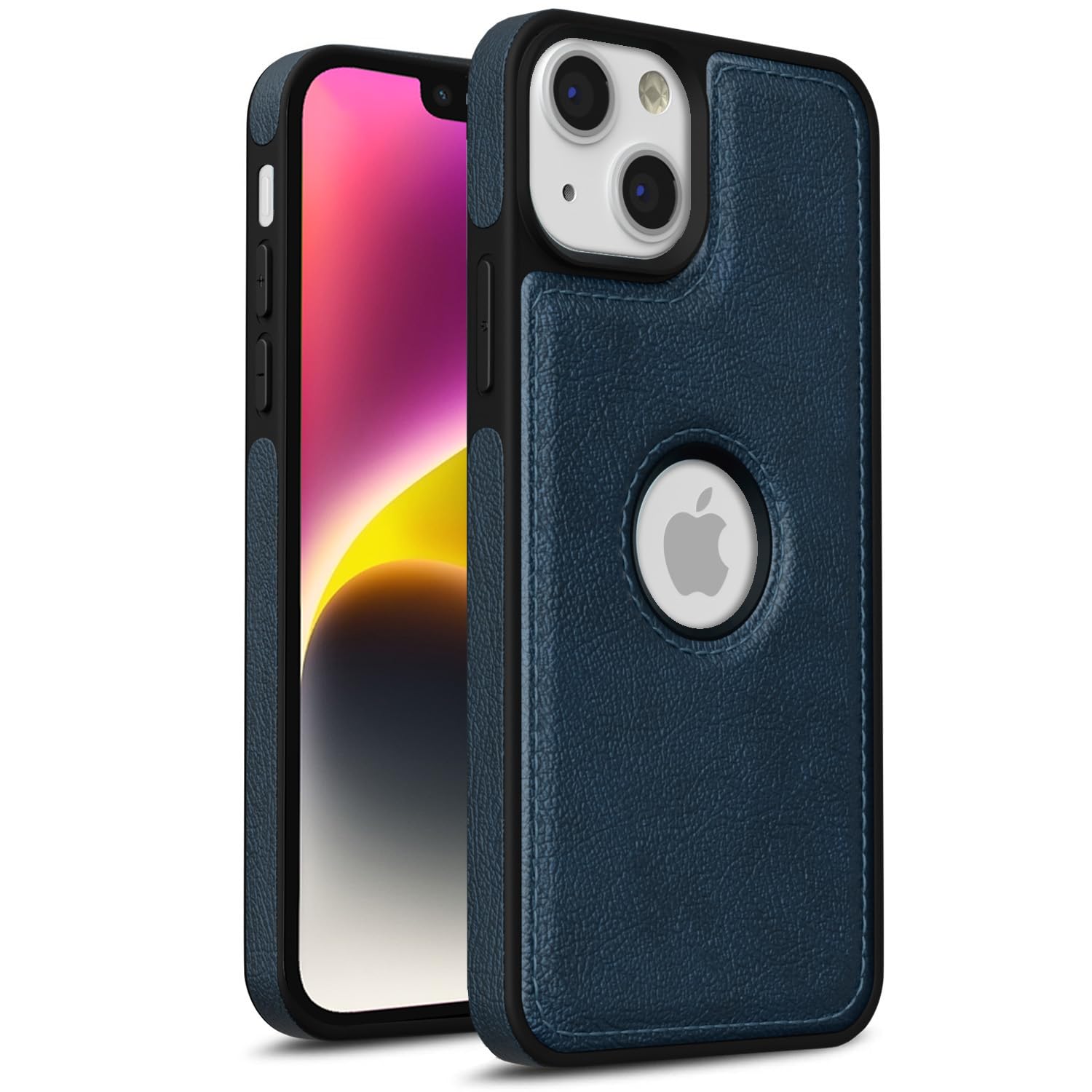 Pikkme Back Cover | Flexible Pu Leather | Full Camera Protection | Raised Edges | Super Soft-Touch | Bumper Case for iPhone 14 Plus (Blue) (B0BJ9BX53M) Amazon Price History, Amazon Price Tracker