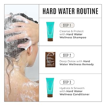 Malibu C Hard Water Hair Clarifying Shampoo - Travel Size Sulfate Free Chelating Formula for Build Up & Scalp Detox - Removes Minerals, Prevents Discoloration, Restores Shine - Vegan Hair Care, 3.4 oz