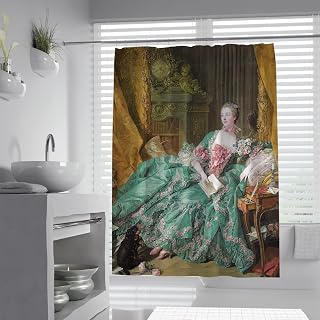 Rococo Style Shower Curtain Madame De Pompadour Famous Painting Prints for Bathroom Shower Stall with Rust Resistant Grommets Waterproof 36 x 72 inch