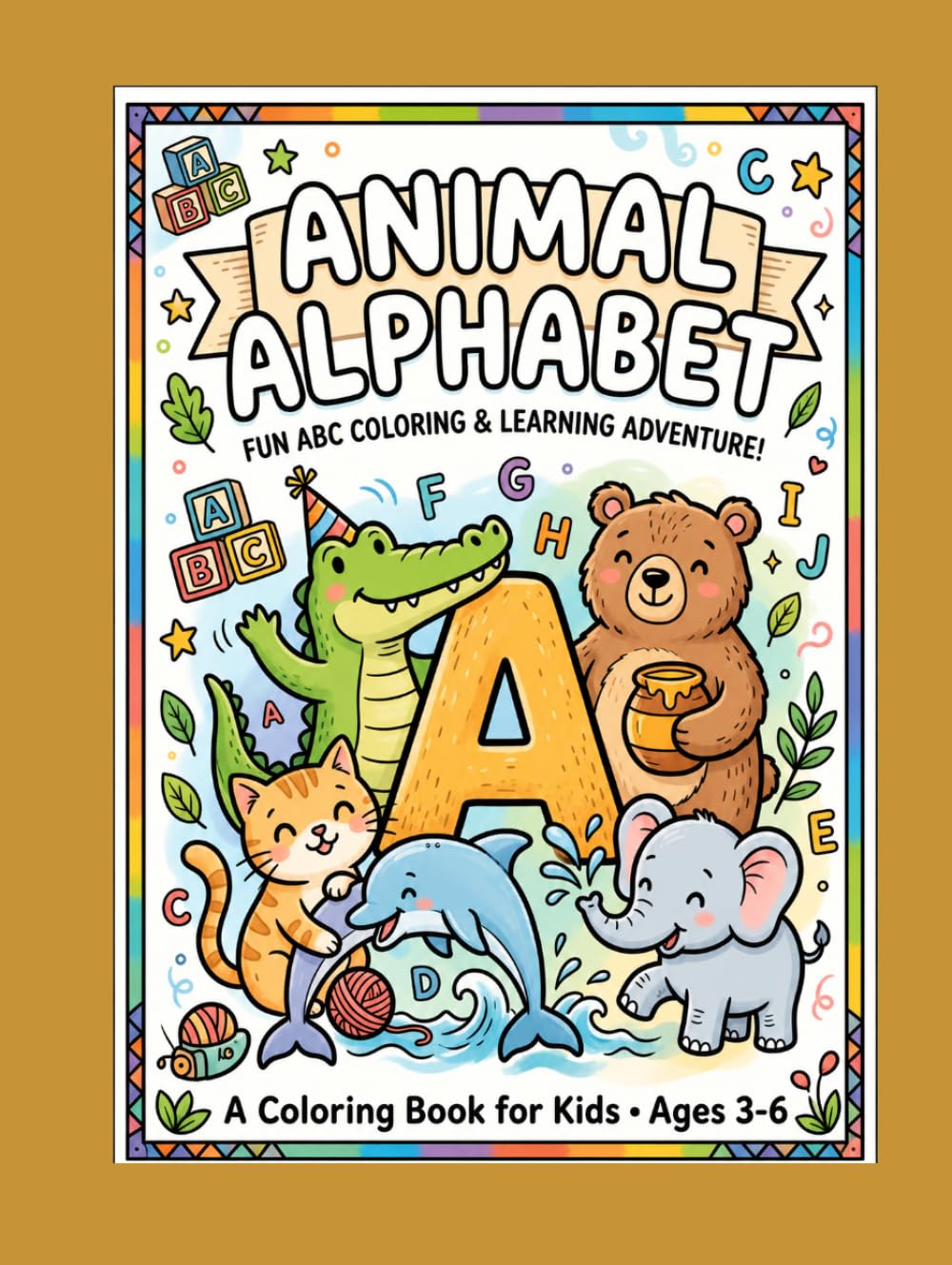 Animal Alphabet: Fun ABC coloring and learning adventure!