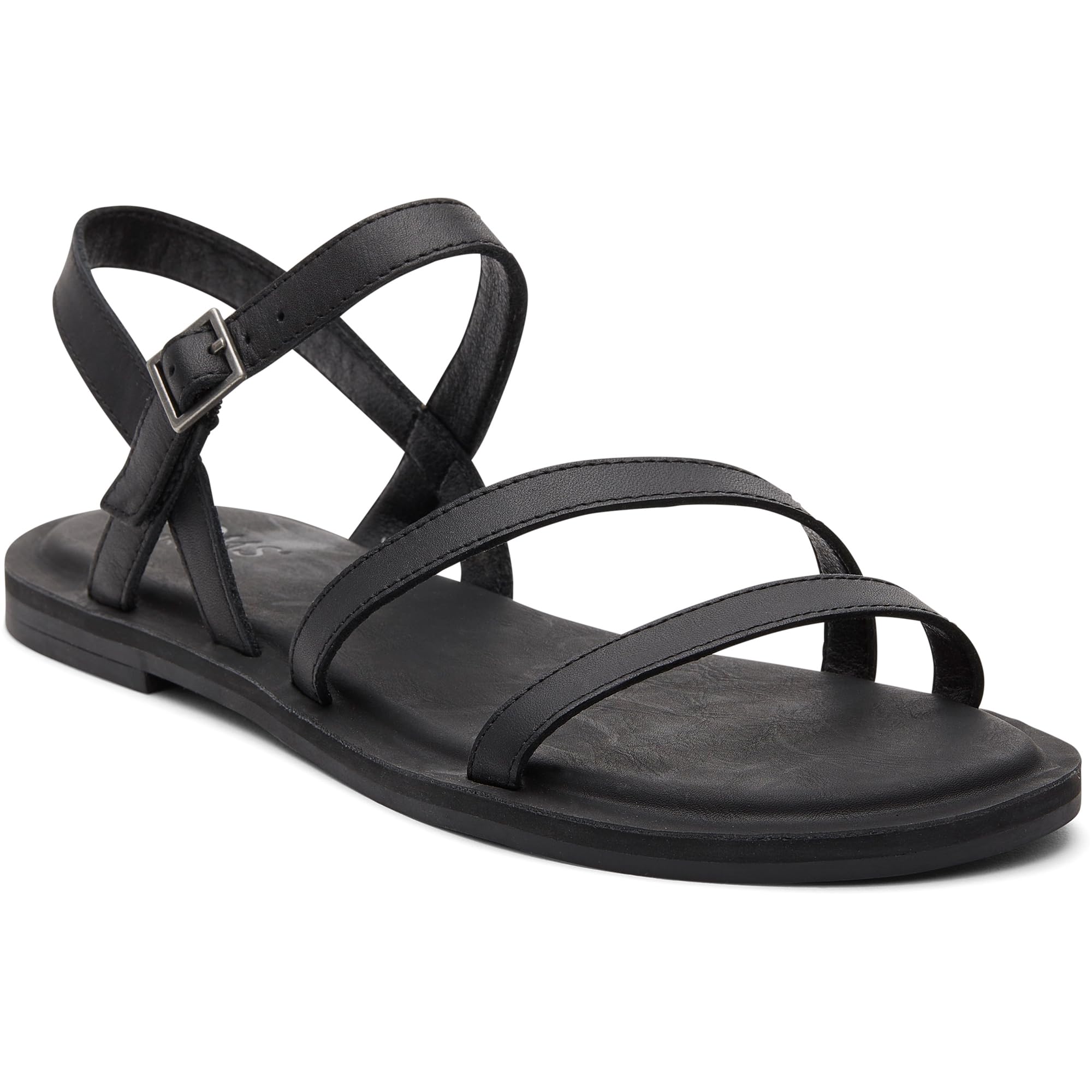 TOMS Women's Kira Sandal, Leather Upper