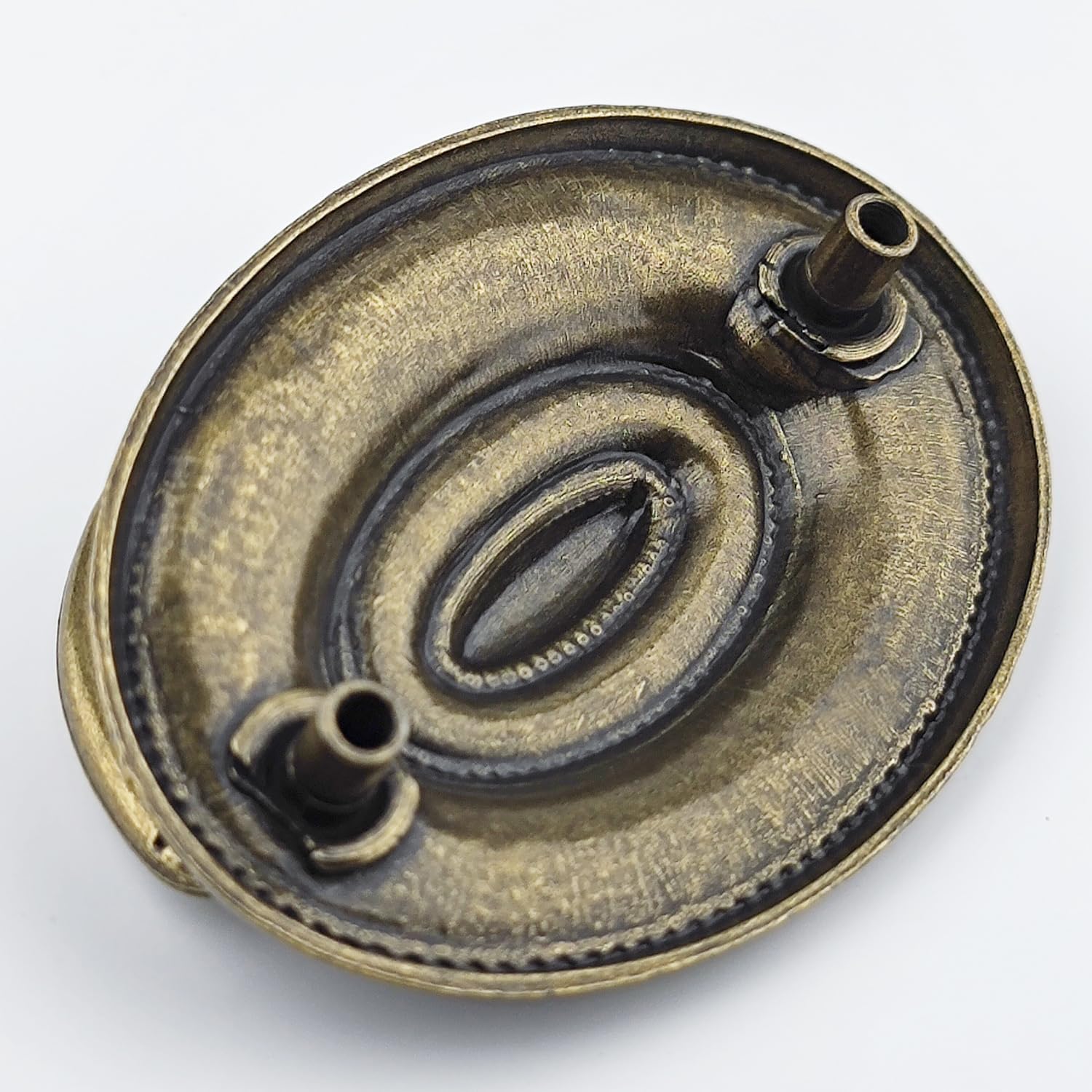 10-Pack 2 1/4" Antique Brass Bail Drawer Pull Oval Drop Swing Handles Cabinet Knob Hardware 57 mm 2.25" Centers (10)