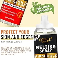 Vista 4 de Kit completo de pegamento de encaje con mousse de tinte de encaje, pegamento de peluca en aerosol de fusión de encaje para pelucas y extensiones