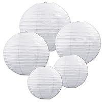 Algopix Similar Product 1 - Beistle White Paper Lantern Assortment