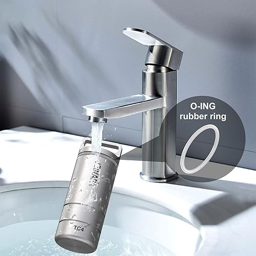 Miniatura 4 de JEINAPA - Llavero pequeño para píldoras de titanio impermeable mini pastillero portátil de bolsillo para pastillas contenedor de pastillas de