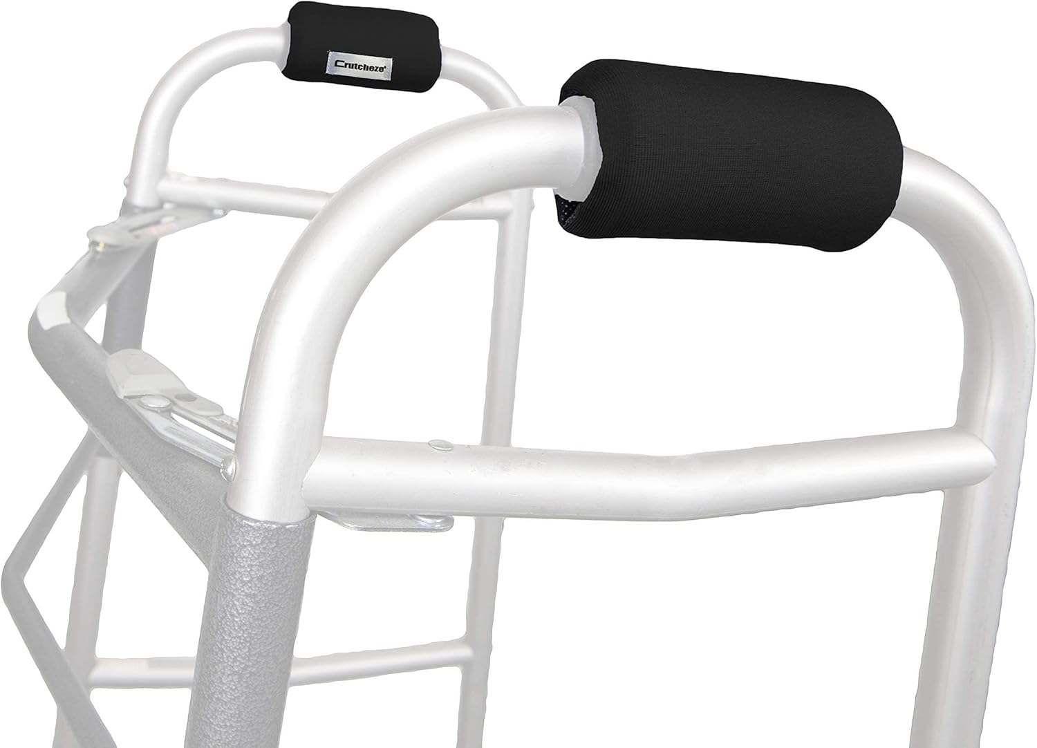 Crutcheze Walker Padded Hand Grip Covers Made in USA Moisture Wicking, Antibacterial, Comfort, Fashion, Washable Orthopedic Products Accessories (Black) : Health & Household