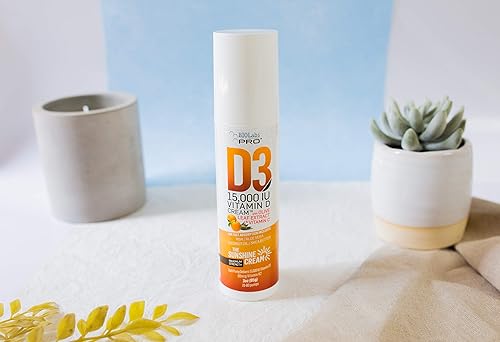 Miniatura 6 de Crema natural de vitamina D3 de 15000 UI de vitamina D, máxima fuerza, combate la deficiencia de vitamina D naturalmente - con vitamina K2 y