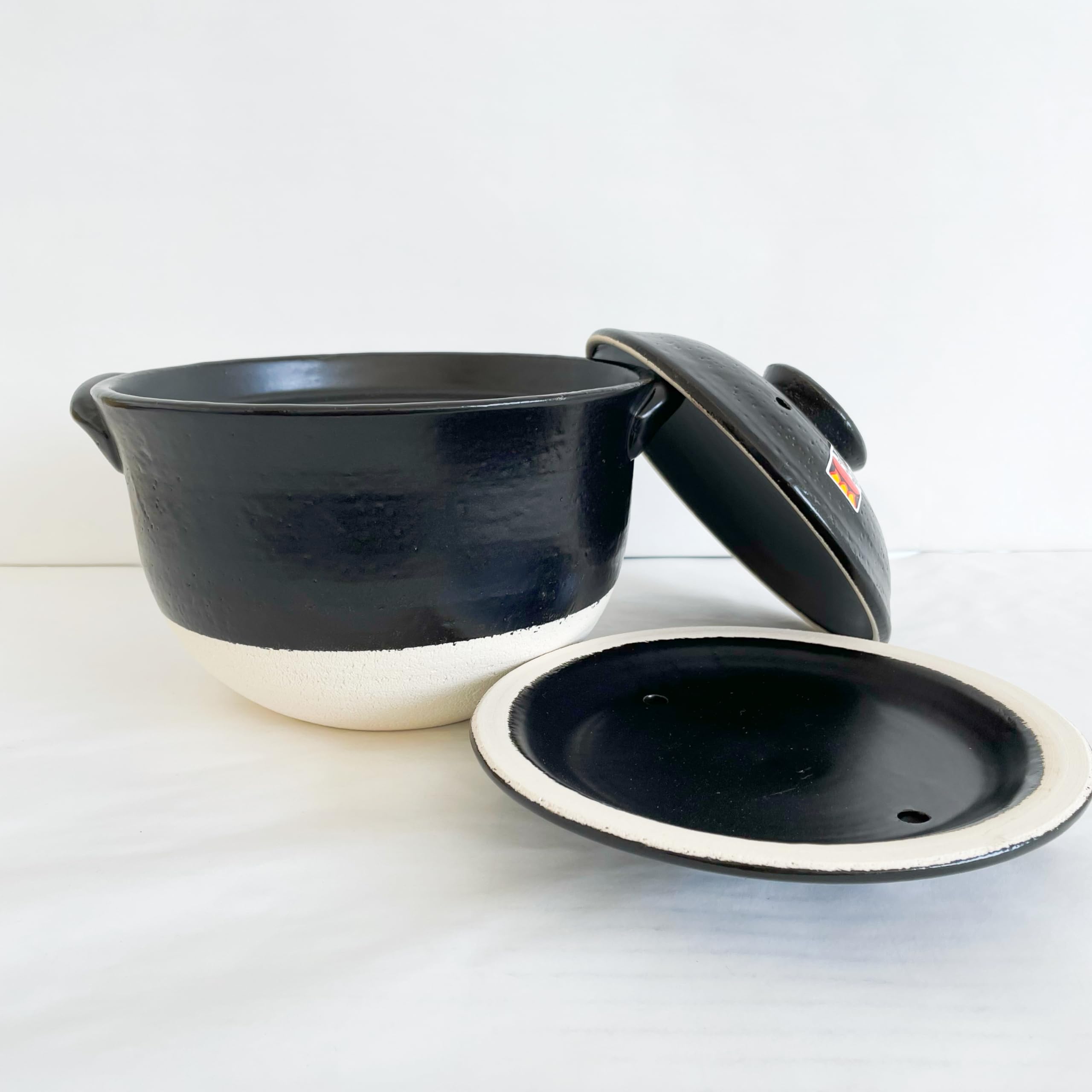 Amazon | 千陶 むかしながらのご飯鍋 二重蓋 4合炊 14-01 土鍋 直火 