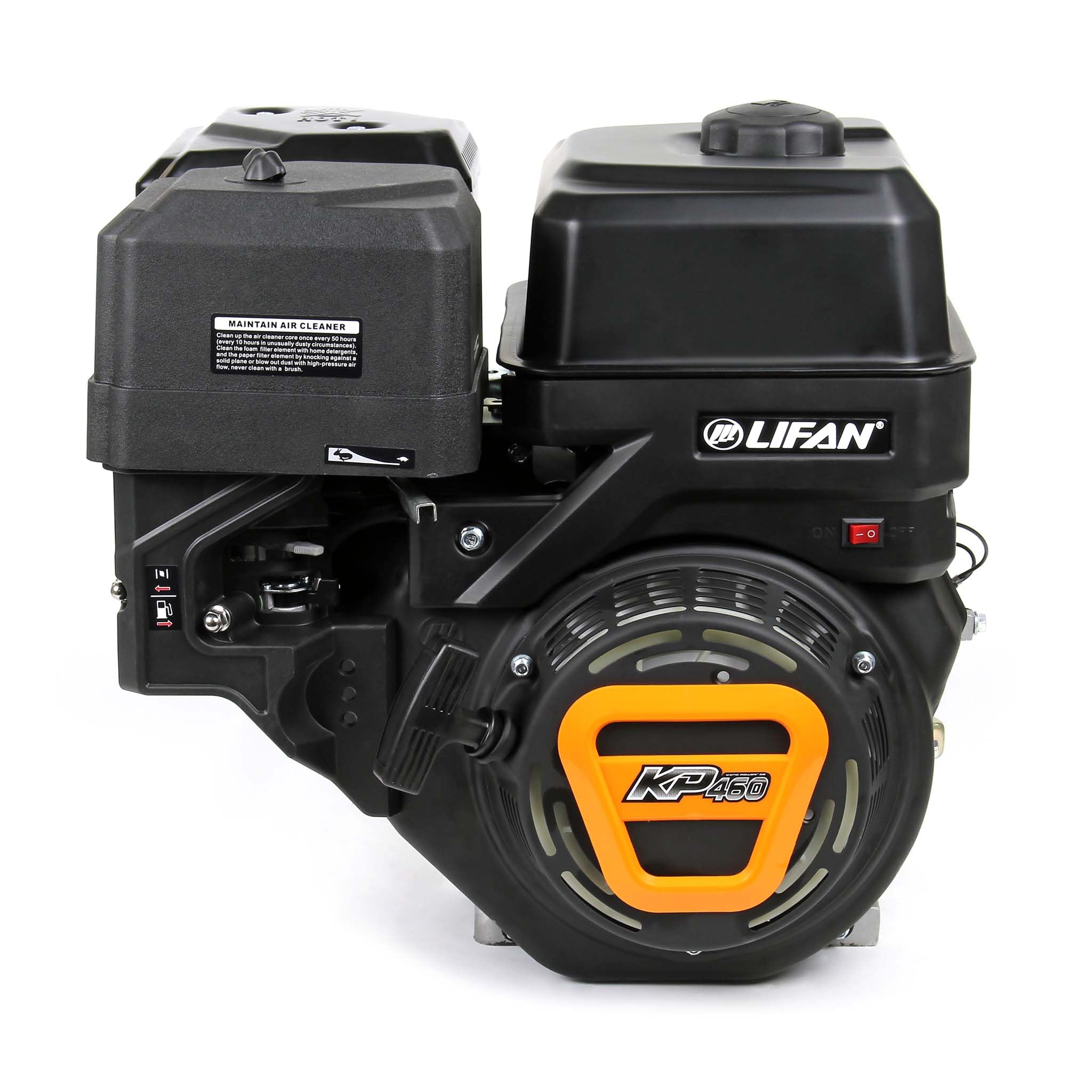 Wiltec LIFAN KP460 Moteur Essence 25mm 15,6 CV Monocylindre Plaques vibrantes et Machines de construction Engins de chantier Moteur 4 temps refroidi par air