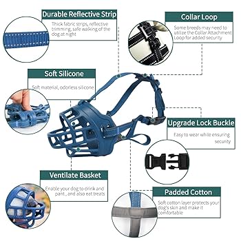 Amazon | 犬口輪 かご口輪 小型中型大型犬用 噛むためのソフト