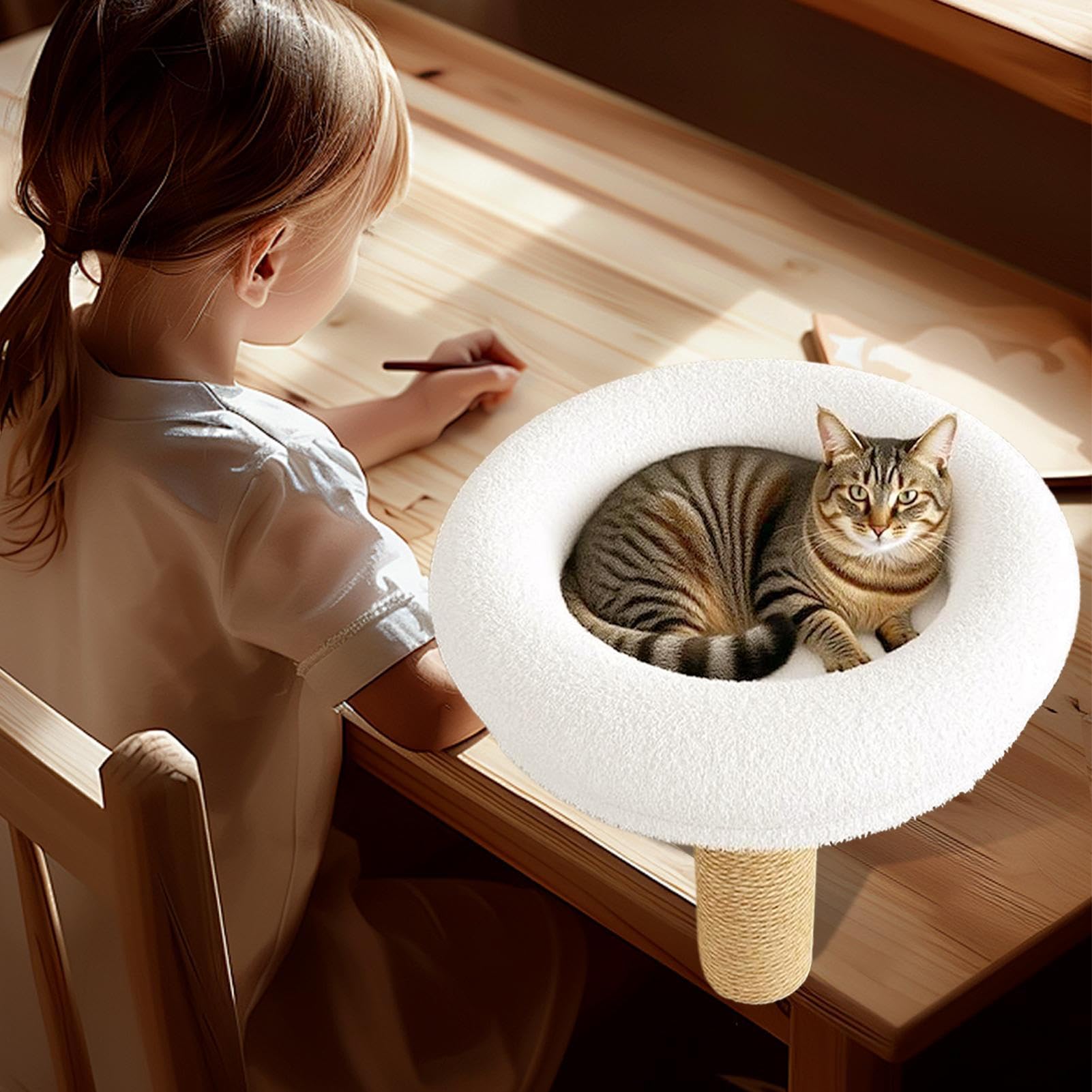 Lit pour chat pivotant à 360° résistant aux rayures - Hamac pour