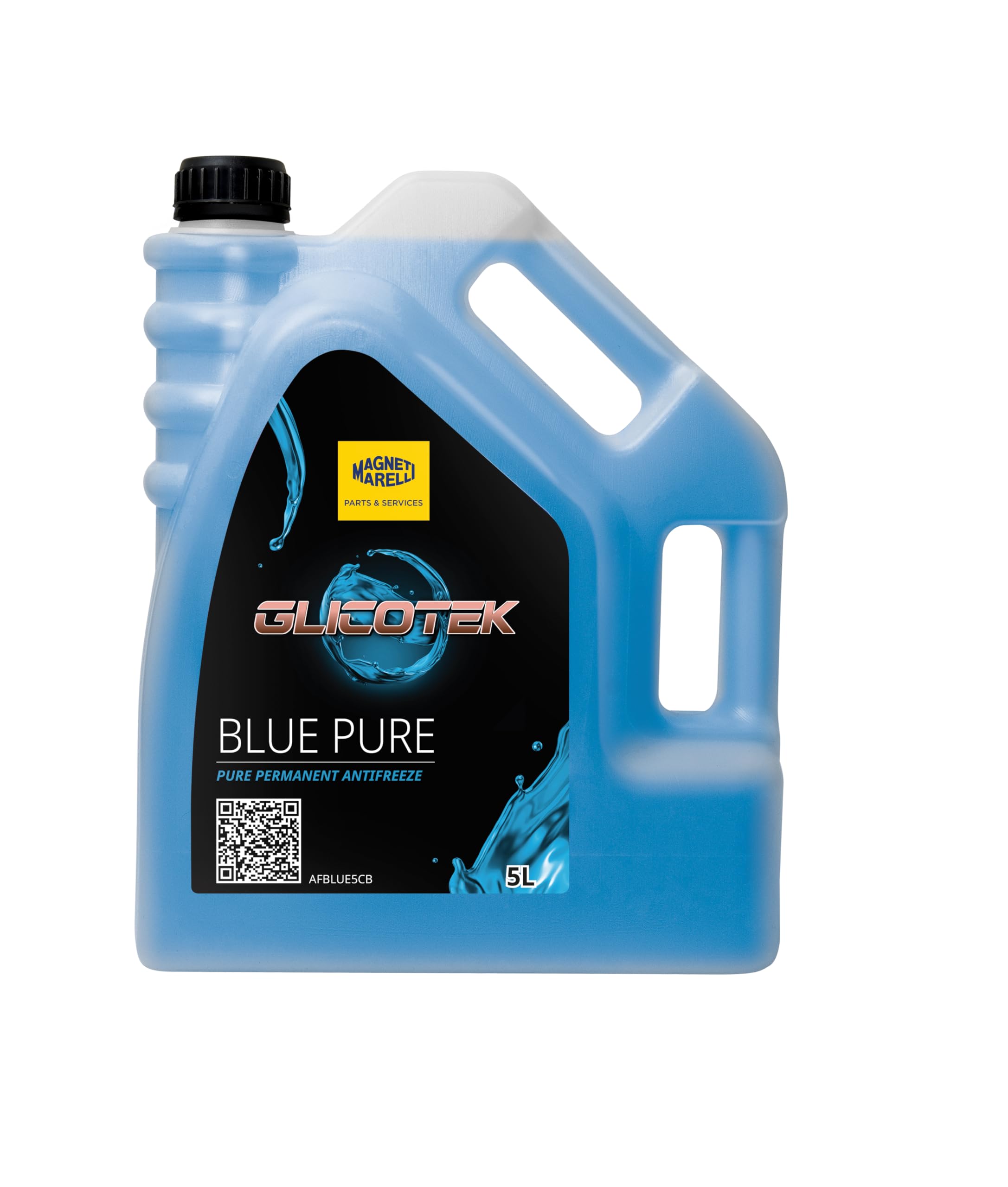 MAGNETI MARELLI Pièces et Services Glicotek Liquide pour radiateur Bleu, Liquide de Refroidissement Automatique concentré, antigel Bleu, Liquide de Refroidissement 5 l, Accessoires Automobiles